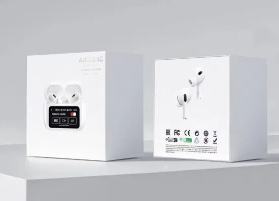 A9 Pro ANC Bluetooth 5.4 Wireless Earbuds with Smart Screen and Active Noise Cancellation