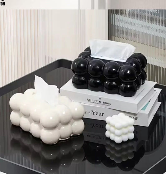 Bubble Shape Tissue Box Holder Cute Decorative Tissue Dispenser for Home and Office