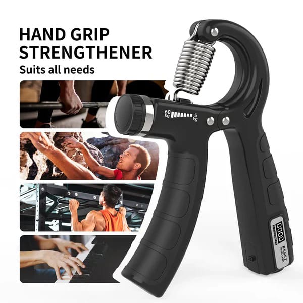 Adjustable Exerciser Hand Gripper With Counter Strengthener Adjustable Resistance Wrist Strengthener Strength Trainer Providing Durable Quality Comfortable Use (Random Color)