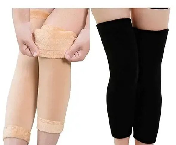 Men Women Cold Proof Plush Socks New Warm Leggings Knee Pad Non slip Joint Injury Recovery Outdoor Sports Compression Winter